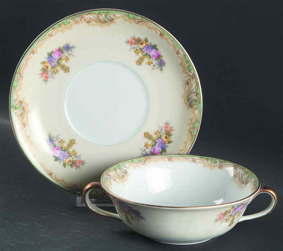 Crandon Flat Cream Soup Bowl & Saucer Set by Noritake-1