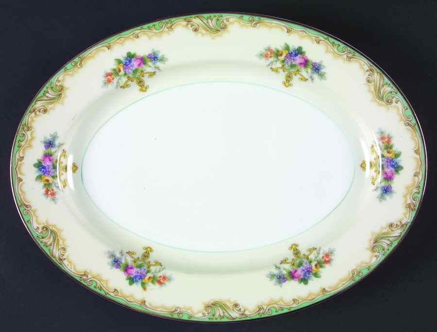 Crandon 11" Oval Serving Platter by Noritake-1
