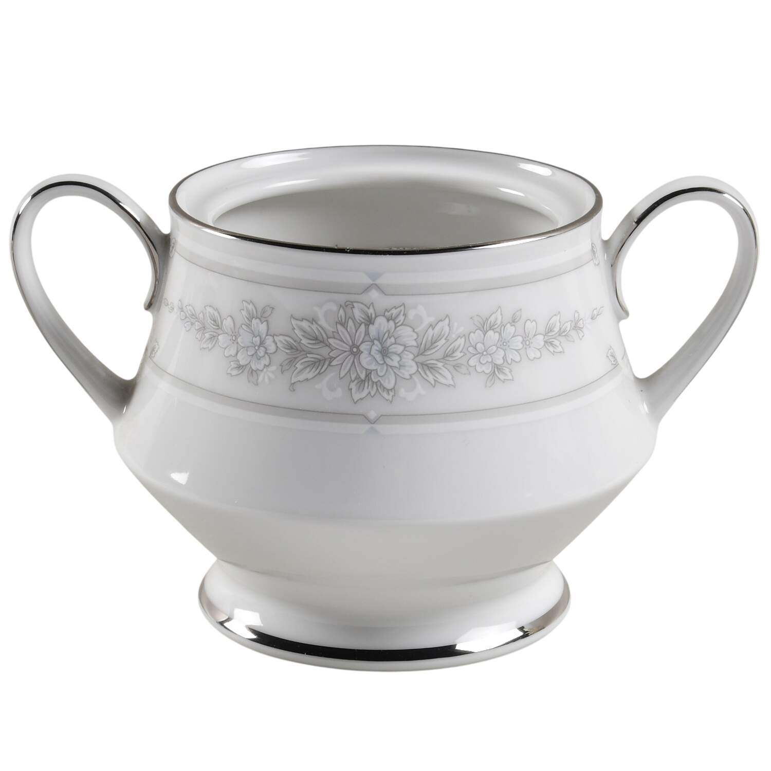Crystal Bouquet Sugar Bowl No Lid by Noritake-1