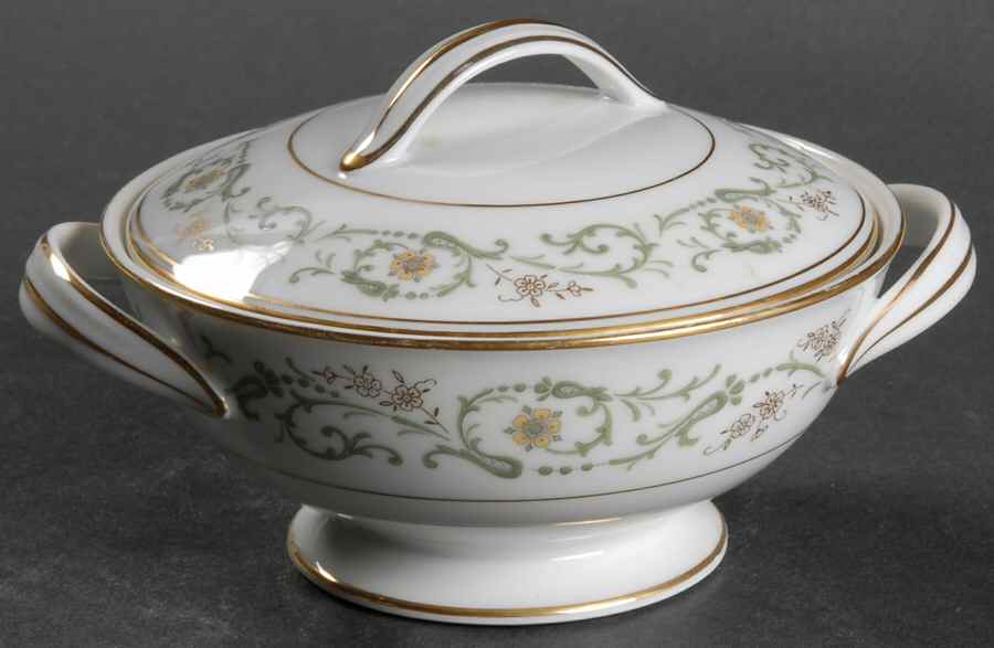 Creston Sugar Bowl & Lid by Noritake-1