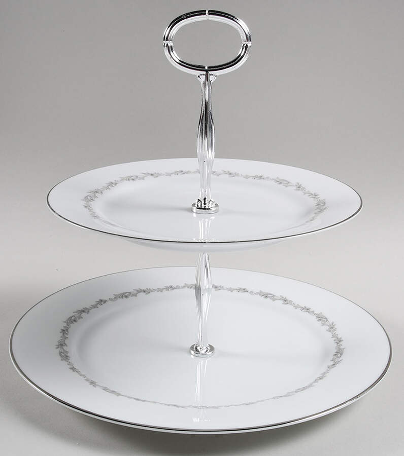 Crestmont 6 5/8"-10"  2 Tiered Serving Tray (Dp, Sp) HC by Noritake-1