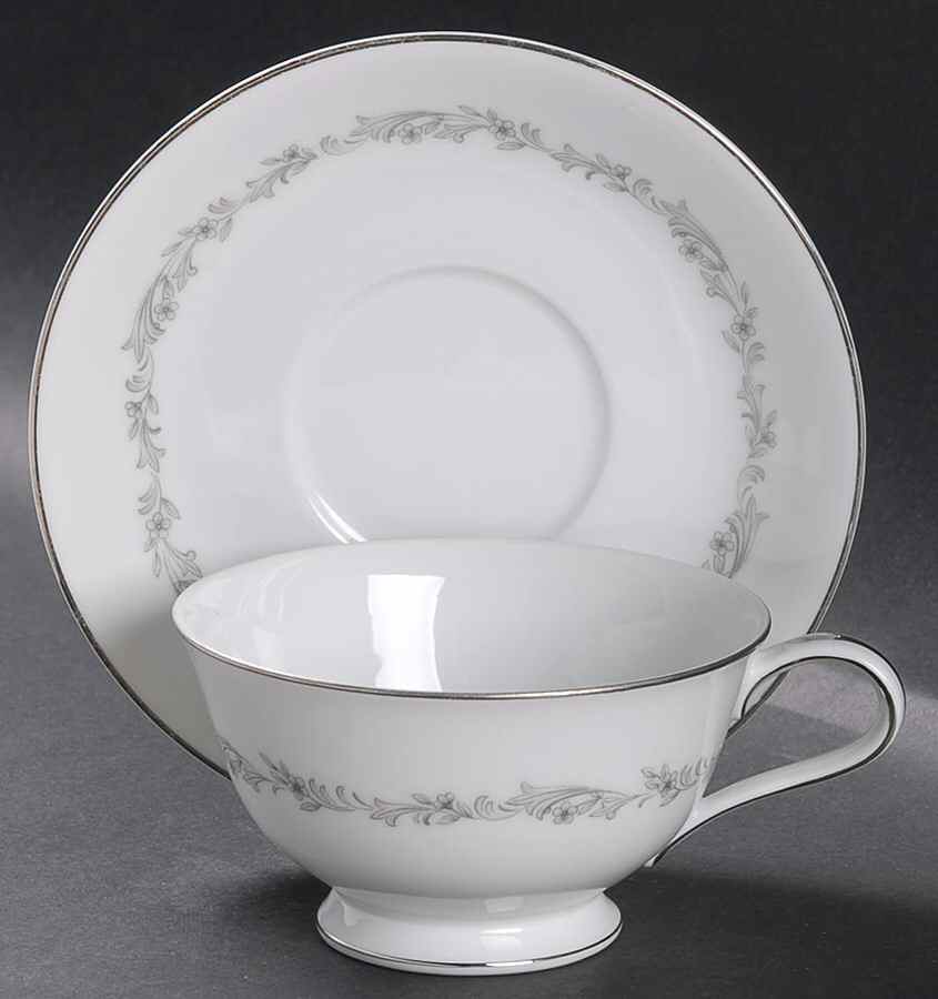Crestmont Footed Cup & Saucer Set by Noritake-1