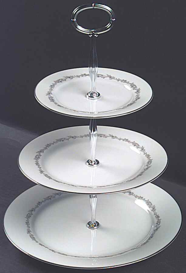 Crestmont 13 7/8"-14 1/4" 3-Tiered Serving Tray(DP,SP,BB) HC by Noritake-1