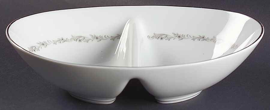 Crestmont 10" Oval Divided Vegetable Bowl by Noritake-1