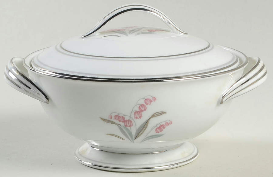 Crest Sugar Bowl & Lid by Noritake-1