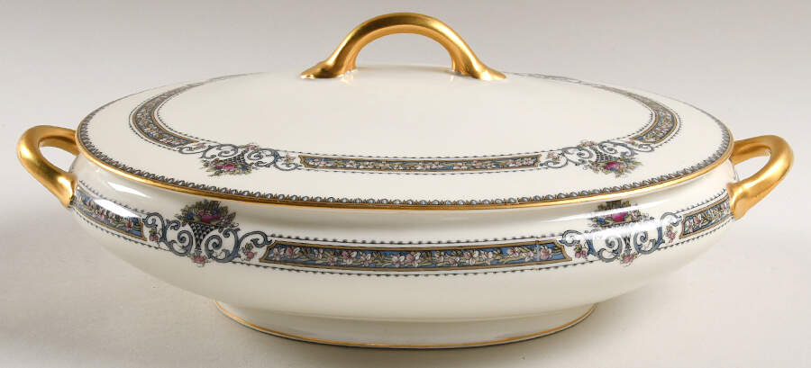 Crestwood Oval Covered Vegetable by Noritake-1