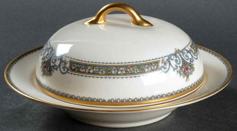 Crestwood Round Covered Butter by Noritake-1