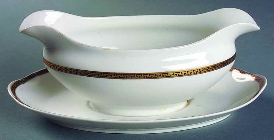The Crete Gravy Boat with Attached Underplate by Noritake-1