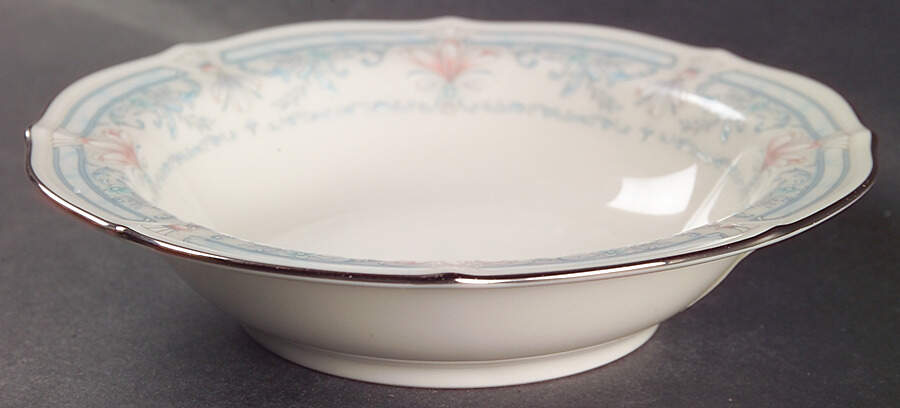 Crown Flower Rim Fruit/Dessert (Sauce) Bowl by Noritake-1