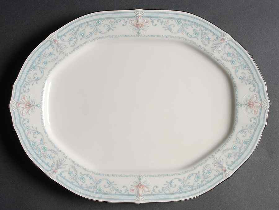 Crown Flower 14" Oval Serving Platter by Noritake-1