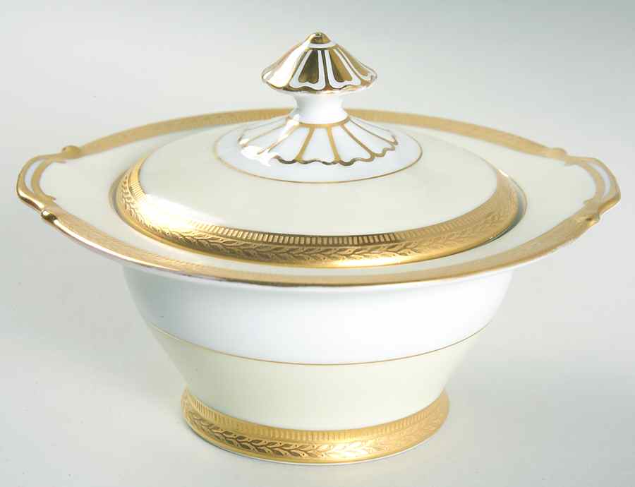 Crest Gold Sugar Bowl & Lid by Noritake-1