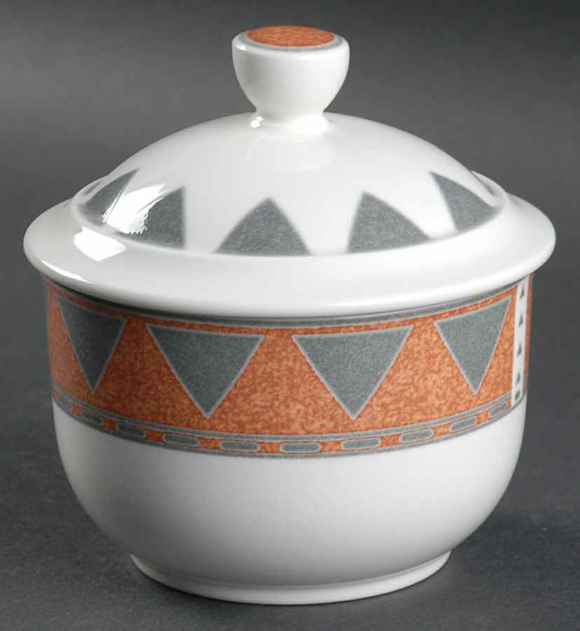 Crossways Sugar Bowl & Lid by Noritake-1