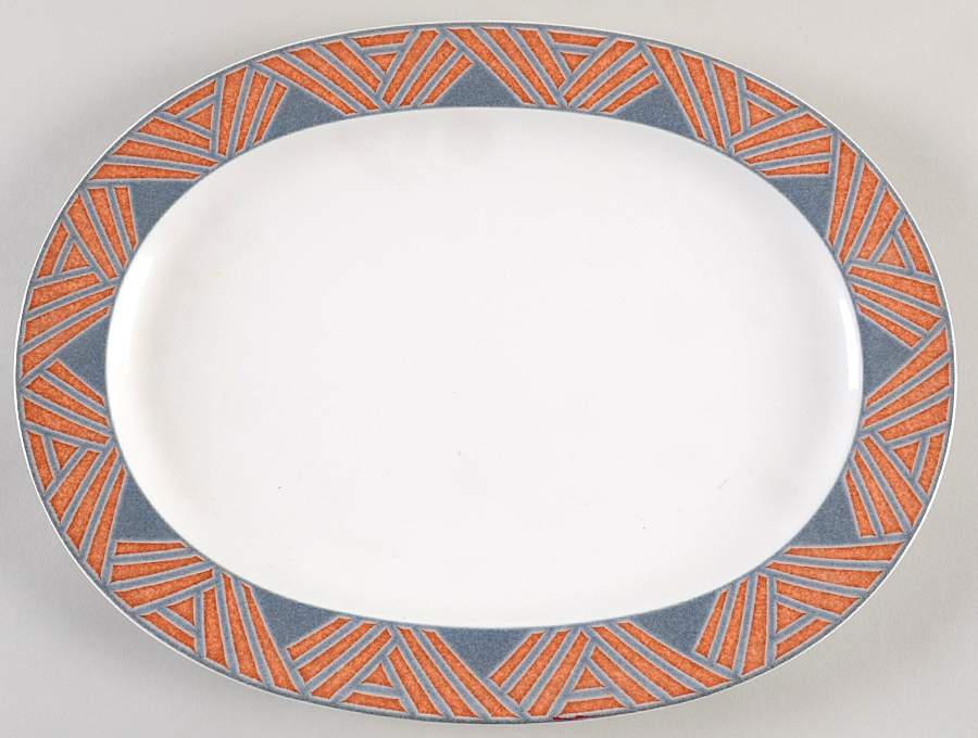 Crossways 14" Oval Serving Platter by Noritake-1