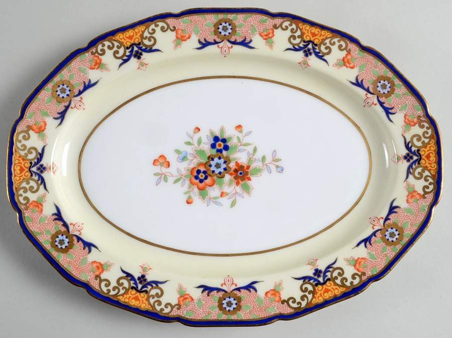 Crowndalia 11" Oval Serving Platter by Noritake-1