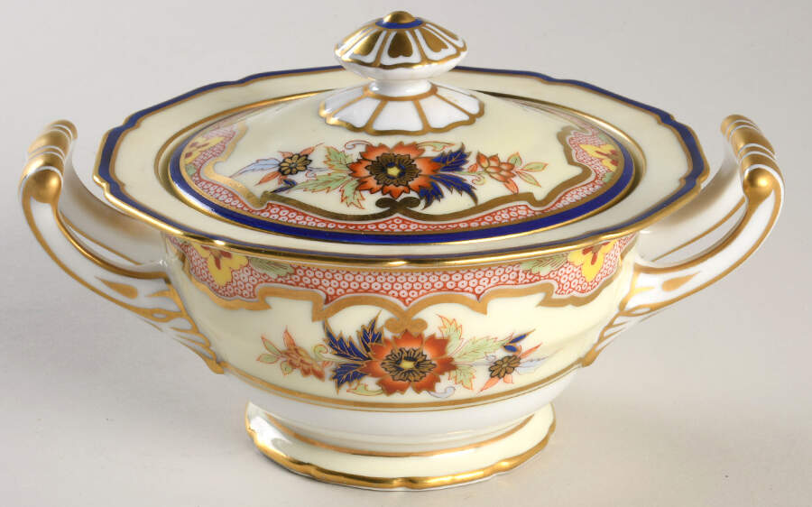 Crowndora Sugar Bowl & Lid by Noritake-1