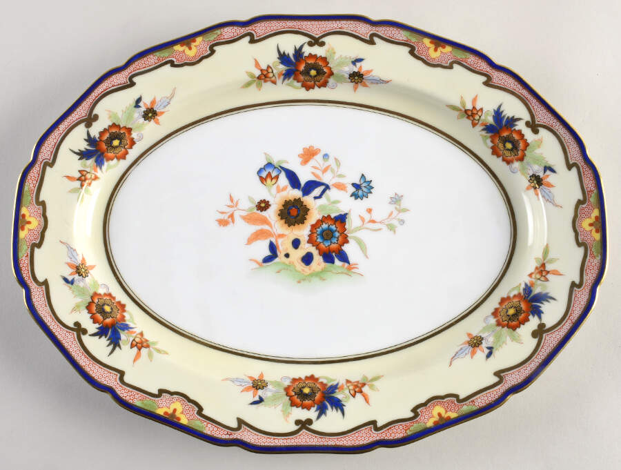 Crowndora 13" Oval Serving Platter by Noritake-1