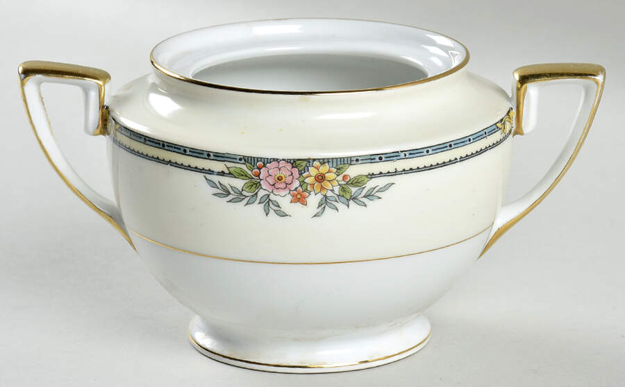 Croydon Sugar Bowl No Lid by Noritake-1