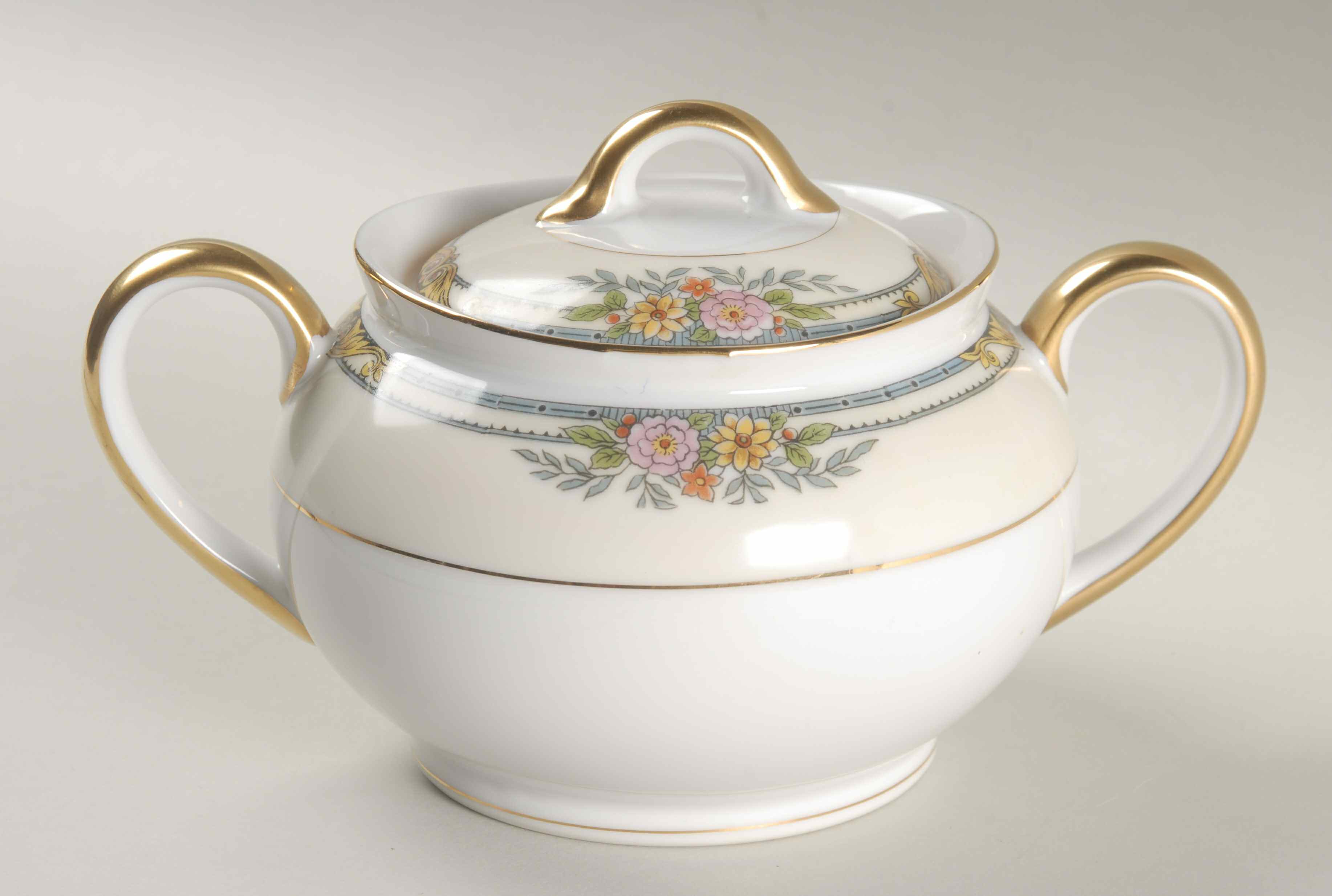 Croydon Sugar Bowl & Lid by Noritake-1