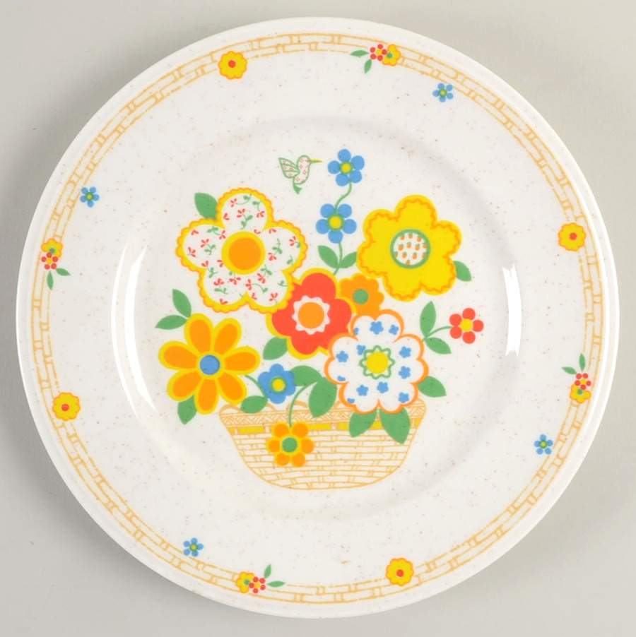 Crazy Quilt Salad Plate by Noritake-1