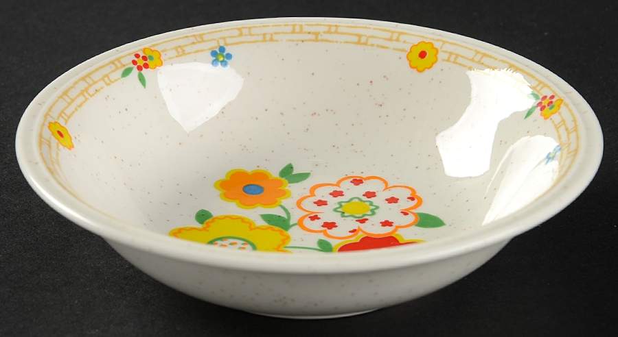 Crazy Quilt Fruit/Dessert (Sauce) Bowl by Noritake-1