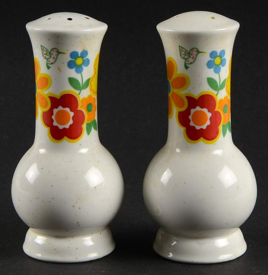 Crazy Quilt Salt & Pepper Set by Noritake-1