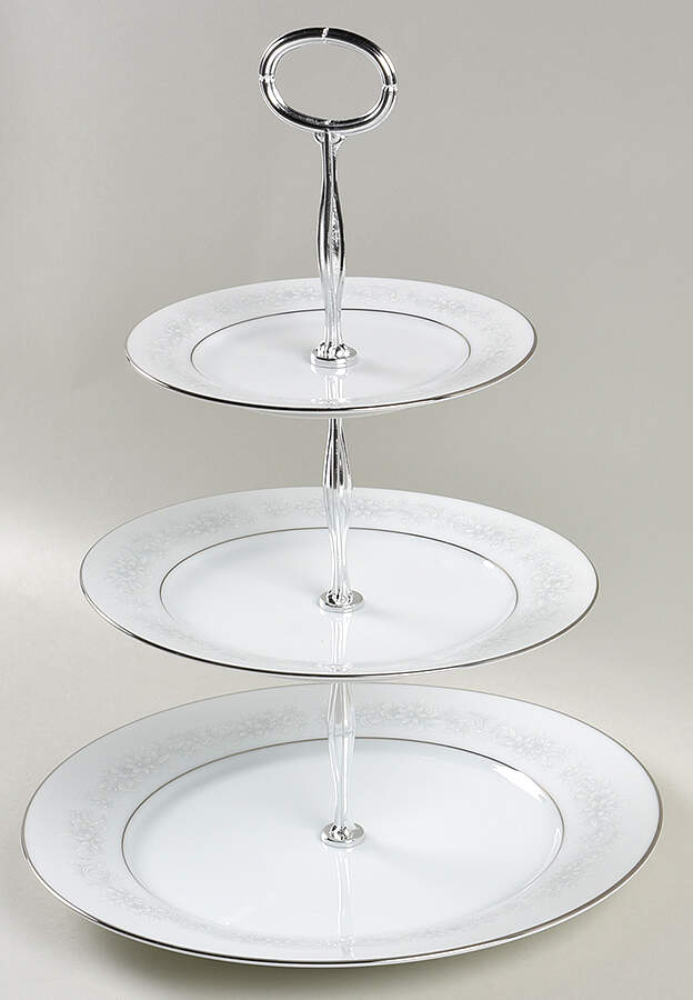 Cumberland 13 7/8"-14 1/4" 3-Tiered Serving Tray(DP,SP,BB) HC by Noritake-1