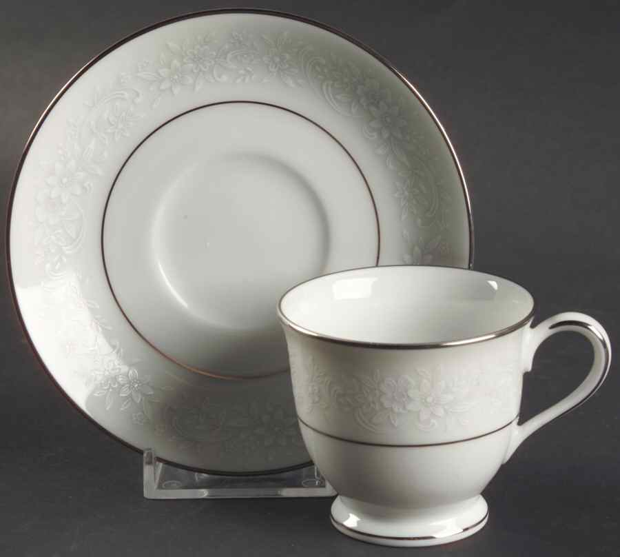 Cumberland Footed Demitasse Cup & Saucer Set by Noritake-1