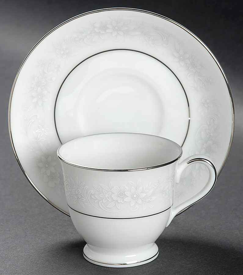 Cumberland Footed Demitasse Cup & Saucer Set by Noritake-1