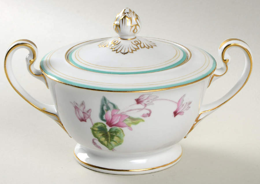 Cyclamen Sugar Bowl & Lid by Noritake-1