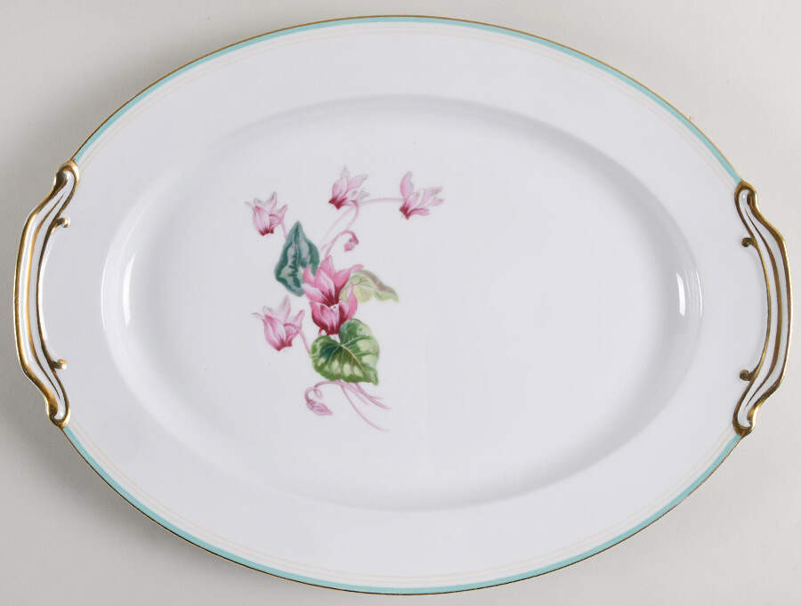 Cyclamen 16" Oval Serving Platter by Noritake-1