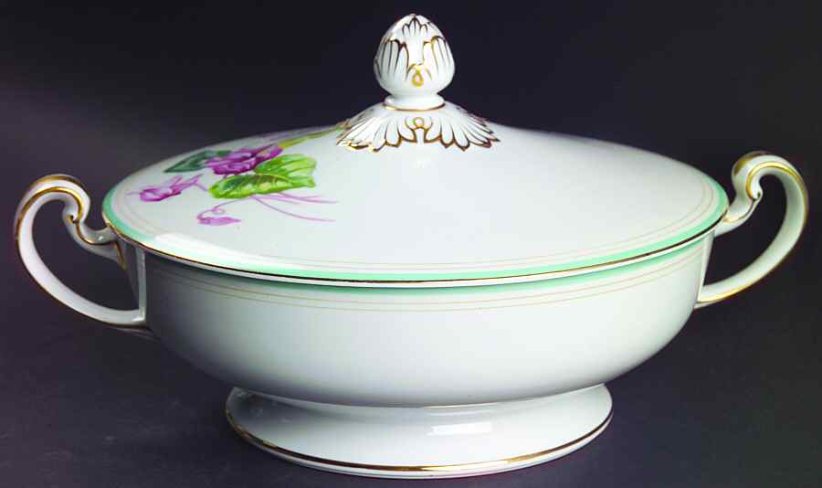 Cyclamen Round Covered Vegetable by Noritake-1