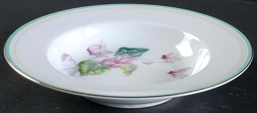 Cyclamen Rim Soup Bowl by Noritake-1