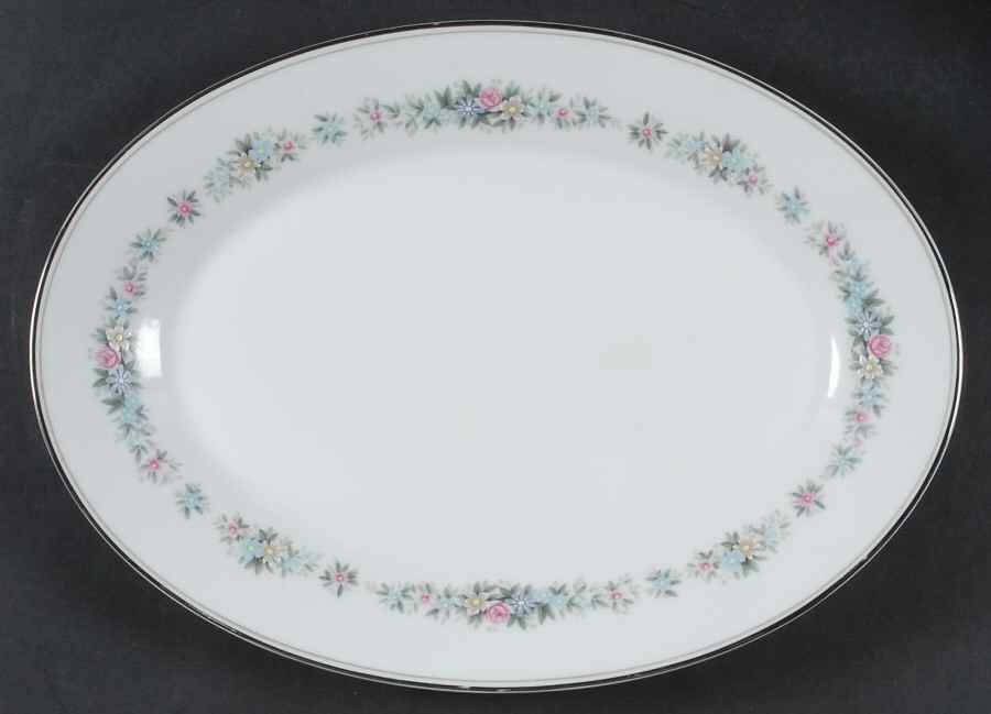 Cynthia 14" Oval Serving Platter by Noritake-1