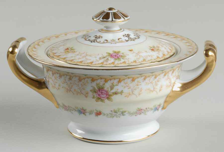 Cynthia Sugar Bowl & Lid by Noritake-1