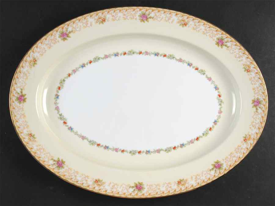Cynthia 16" Oval Serving Platter by Noritake-1