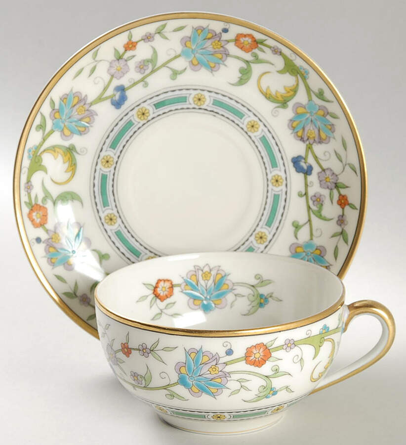 Cyril Flat Cup & Saucer Set by Noritake-1