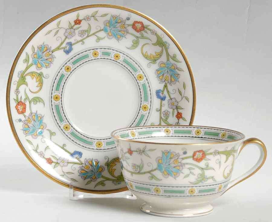 Cyril Footed Cup & Saucer Set by Noritake-1