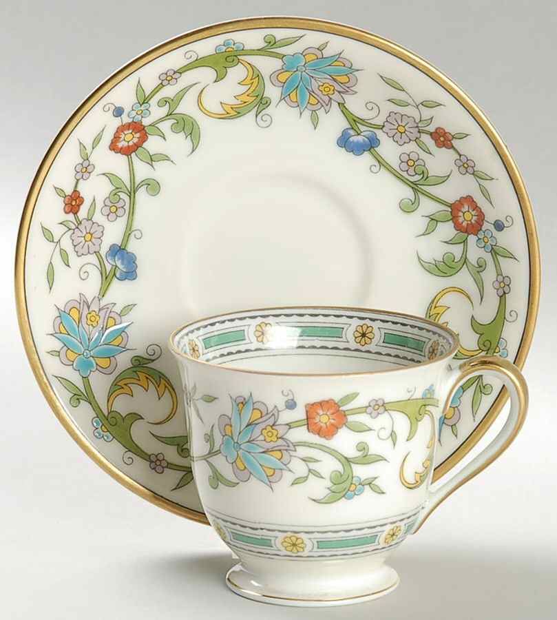 Cyril Footed Demitasse Cup & Saucer Set by Noritake-1
