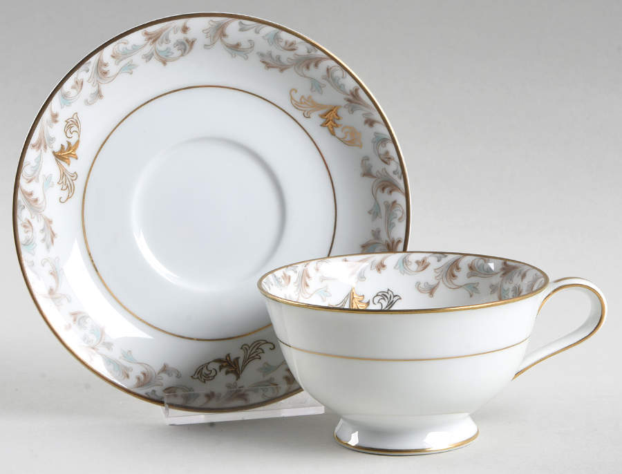 Cyril Footed Cup & Saucer Set by Noritake-1