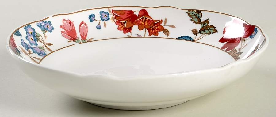 Damask Bouquet Coupe Soup Bowl by Noritake-1