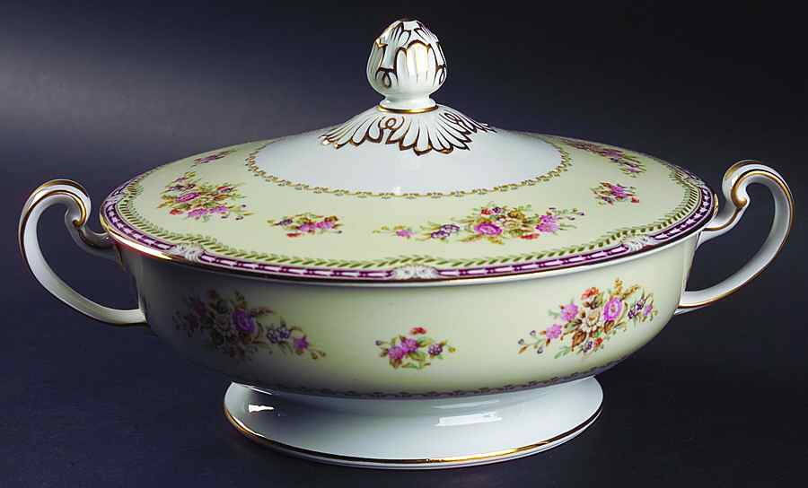 Dahlia Round Covered Vegetable by Noritake-1