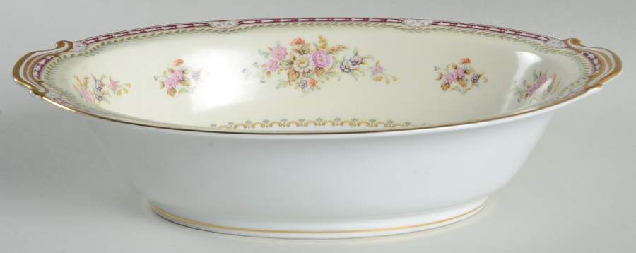 Dahlia 10" Oval Vegetable Bowl by Noritake-1