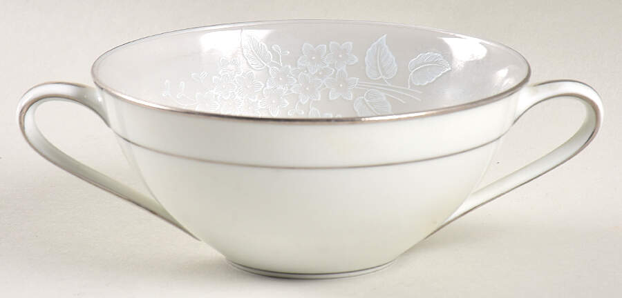 Damask Flat Cream Soup Bowl by Noritake-1