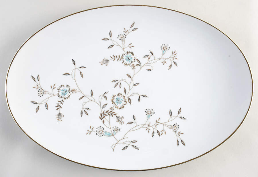 Danielle 16" Oval Serving Platter by Noritake-1