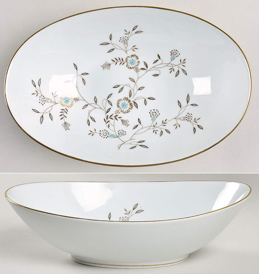 Danielle 10" Oval Vegetable Bowl by Noritake-1