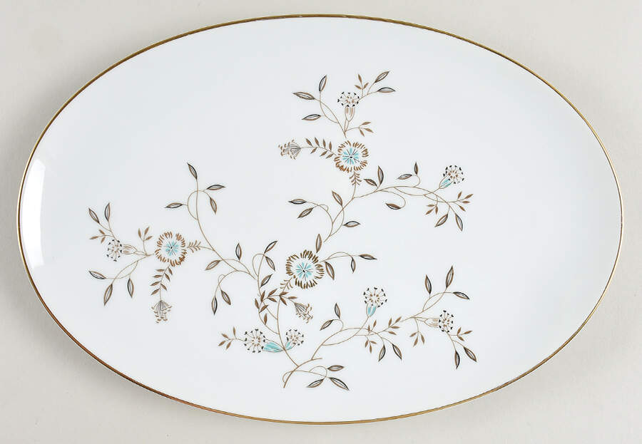 Danielle 12" Oval Serving Platter by Noritake-1