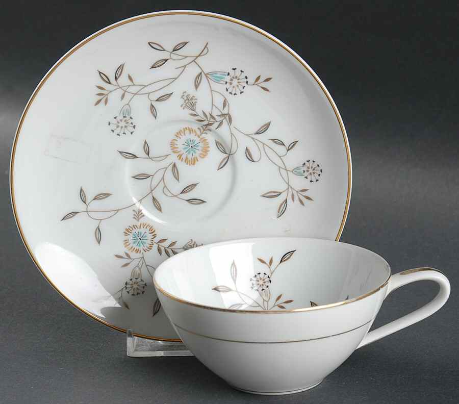 Danielle Flat Cup & Saucer Set by Noritake-1