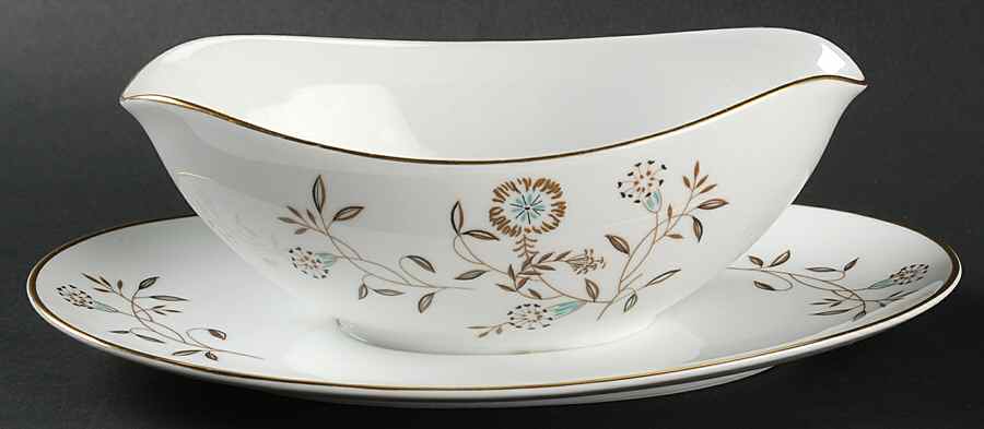 Danielle Gravy Boat with Attached Underplate by Noritake-1
