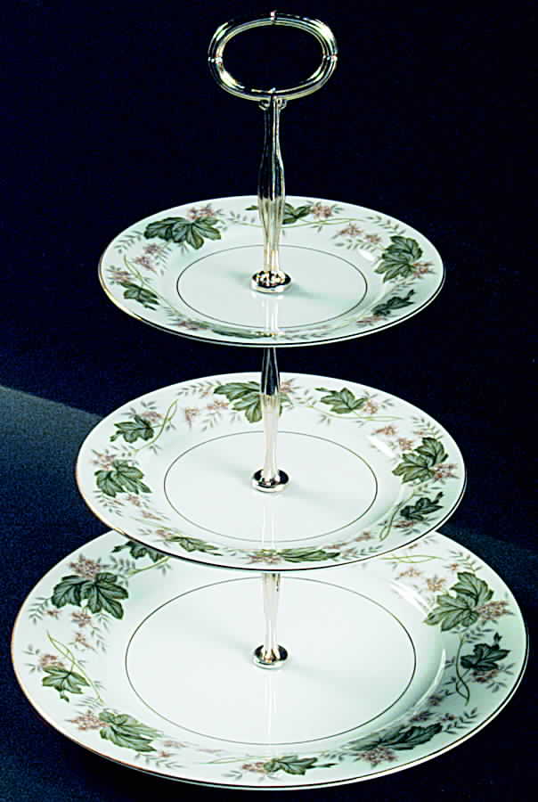 Daphne 13 7/8"-14 1/4" 3-Tiered Serving Tray(DP,SP,BB) HC by Noritake-1