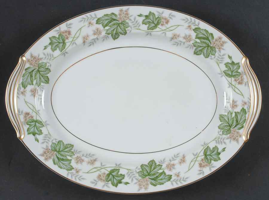 Daphne 13" Oval Serving Platter by Noritake-1